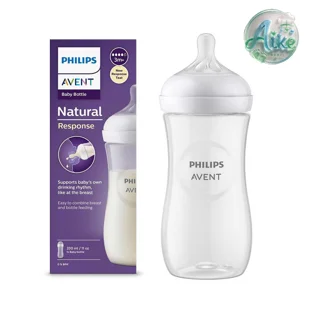 شیشه شیر فیلیپس اونت ۳۳۰ میل نچرال ریسپانس +3 ماه اورجینال (Philips Avent Natural Response 330ml)