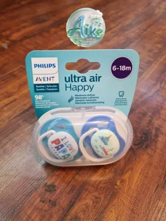 پستانک ارتودنسی فیلیپس اونت مدل Ultra Air Happy طرح کشتی و I Love Papa مناسب 6 تا 18 ماه بسته 2 عددی
