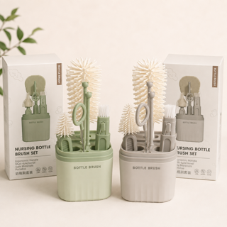 شیشهشور نوزاد چندکاره ۵ تکه مدل Nursing Bottle Brush