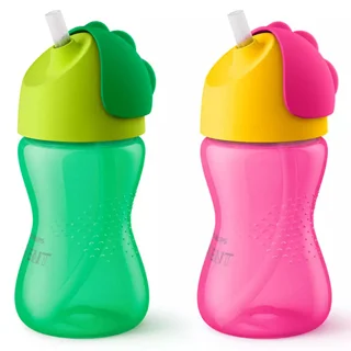 لیوان آبمیوه خوری نی دار Philips Avent ظرفیت ۳۰۰ میلی لیتر مناسب ۱۲+ ماه