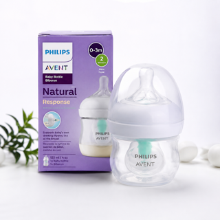 شیشه شیر سوپاپ‌دار آنتی کولیک اونت Philips Avent حجم ۱۲۵ میلی‌لیتر