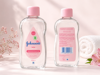 روغن بدن کودک جانسون Johnson's Baby Oil حجم ۲۰۰ میلی‌لیتر اورجینال