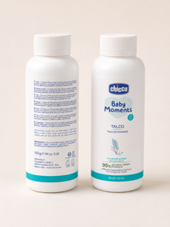 پودر بچه چیکو ۱۵۰ Chicco Baby Moments گرم پودر تالکوم کودک با نشاسته برنج