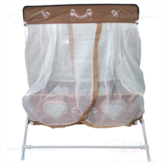 تخت و گهواره تاشو کودک پارادایس مدل کلبه فرشتگان